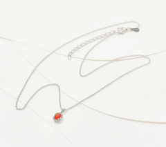 Generation Gems Exotic Oval Fire Opal Pendant Sterling Silver