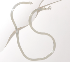 UltraFine Silver Polished 20" Herringbone Necklace