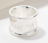 Shawn's "Hear My Soul Speak" Sterling Silver Ring Size 8