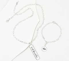 Vintage Sparrow 3-in-1 Convertible Jewelry with 2 Hope Pendants