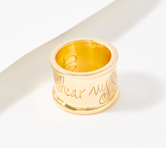 Shawn's "Hear My Soul Speak" Gold-Over Sterling Silver Ring Size 7