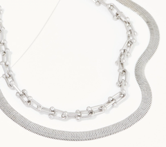 Susan Graver Multi-Chain SilverTone Adjustable Necklace