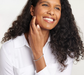 Affinity Diamonds Sterling Silver Tennis Bracelet, Avg 7-1/4"