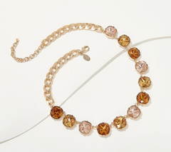 Joan Rivers Neutral Octagon-Cut Colette Goldtone Brass Necklace