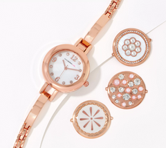 Isaac Mizrahi Live! Interchangeable Bracelet Watch, Rose GoldTone
