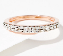 Accents by Affinity  Rosetone Sterling Silver Band Ring, Size 6