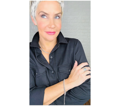 Joan Rivers Luxurious Metal Bead Silvertone Necklace