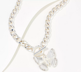 Joan Rivers Toggle Chain Necklace w/ Butterfly Charm