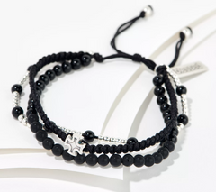 My Saint My Hero x Kerstin Lindquist Black Agate Bracelet