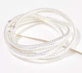 UltraFine 950 Silver Tubogas Bracelet Large