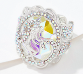 Kirks Folly Titania Queen of the Fairies Silver Tone Ring 7