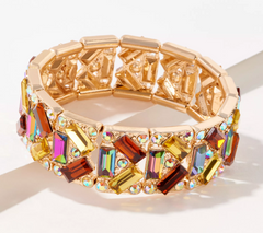 Kirks Folly Divine Stretch GoldTone Bracelet 7-1/4"