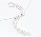 UltraFine 950 Silver Byzantine Bracelet Small