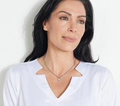 FREIDA ROTHMAN Sterling Silver Mother of Pearl Heart Necklace