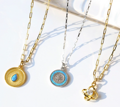 T. Jazelle Sterling Silver One Of The Kind Charm Pendant 18" Necklace