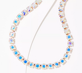 Collar Kirks Folly Aurora Borealis Essentials Square Riviere en tono dorado