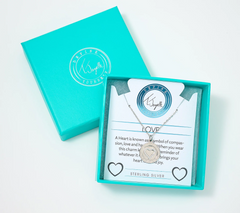 T. Jazelle Sterling Silver Heart Charm Necklace