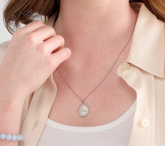 T. Jazelle Sterling Silver Wave Charm Necklace