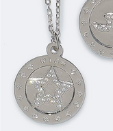 Collar con dije de estrella en plata de ley T. Jazelle