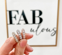 Diamonique Sterling Silver Round Cut Band Ring, Size 6