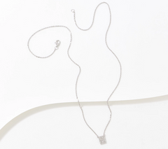 Accents by Affinity Sterling Silver Cushion Pendant Necklace
