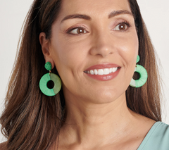 True Lovelies Resin and Raffia Drop Earrings