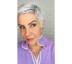 Joan Rivers Set of 2 Silvertone w/ Clr&Vit CZ Love Knot Stud Brass Earrings