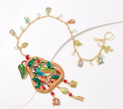 Kirks Folly 12 Days of Christmas Pear Tree Shimmer w/ Golden Chain