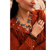 American West Sterling Silver Nine Picture Jasper Cluster Ring Size 7