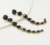 Joan Rivers Red Carpet Black Linear Drop Earrings