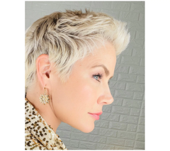 Joan Rivers Layered Starburst Leverback Goldtone Earrings