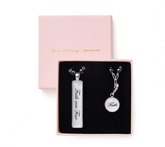 The Vintage Sparrow 3-in-1 Convertible Beaded Necklace & Bracelet Silvertone Set