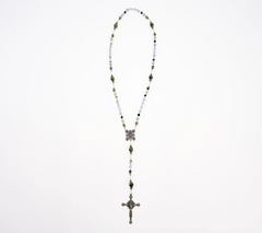 Connemara Marble Mother's Love Silver Tone Rosary