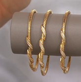 David Markstein Goldclad Sterling Silver Tubogas Cuff Small