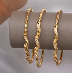 David Markstein Goldclad Sterling Silver Tubogas Cuff Small