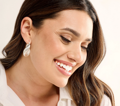 UltraFine 950 Silver SS Sculptural Ribbed 1-3/8" Hoop Earrings