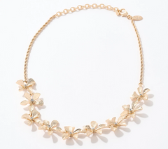 Joan Rivers Floral 17" Goldtone Necklace