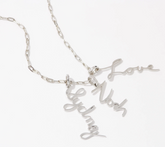 Laurel & Bleau Handwritten Sterling Silver Signature Necklace
