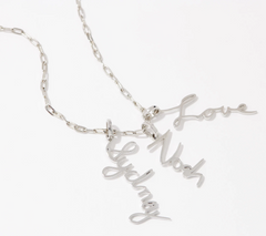 Laurel & Bleau Handwritten Sterling Silver Signature Necklace