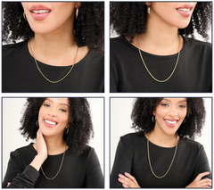 UltraFine 950 Silver Goldclad Interchangeable 4 Chain Necklace