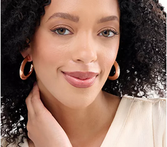 Aro con borde afilado de Joan Rivers, dorado, 4,8 cm de largo