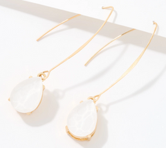 Pendientes colgantes de colores de Susan Graver