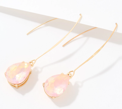 Pendientes colgantes de colores de Susan Graver