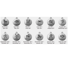 Set of 3 Zodiac Lava Bracelets with Gemstones & Virgo Charms