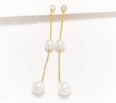 Honora Cultured Pearl Dangle Goldclad Sterling Silver Earrings
