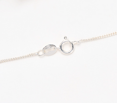 Fado Sterling Silver Celtic Angel Pendant with 18" Chain, Red