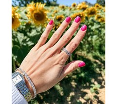 Diamonique x Erin Moseley Sterling Silver Forever & A Day Ring Size 8