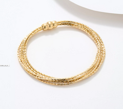 David Markstein Sterling Silver 7 Strand Omega Bracelet, Size Average