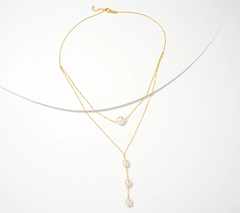 Honora x Rosina Graduated Pearl Layered 14K Necklace