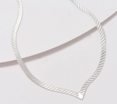 UltraFine 950 Silver V Shape Herringbone 18" Necklace